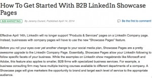 http://www.business2community.com/b2b-marketing/get-started-b2b-linkedin-showcase-pages-0837614